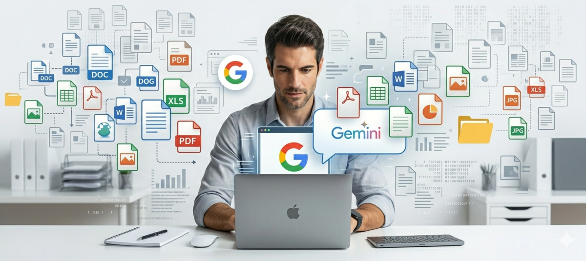 Google amplía Gemini: ahora puede crear archivos como Excel, PDF y Word desde el chat